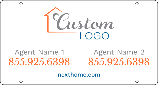 NextHome Reflective Agent Sign Rider, 12"h x 22"w, PVC