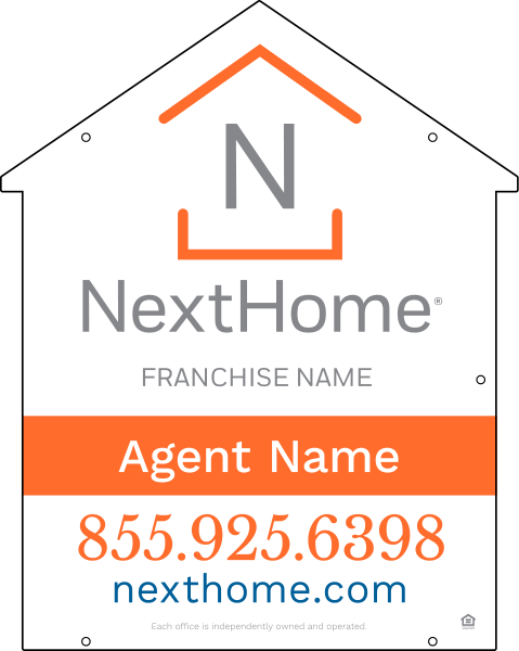 House Shape Hanging Sign Panel Df, 30"H X 24"W, Pvc