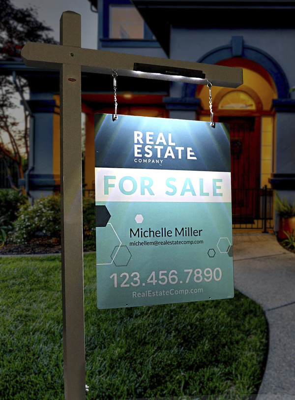 Exit Solar-Powered Sign Lights for Real Estate Signs