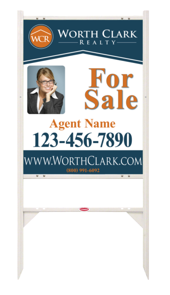 Angle Iron Frame W/ 1 Rider Inserts And Reflective Photo Sign Panel Unit, 30"H X 24"W, Steel