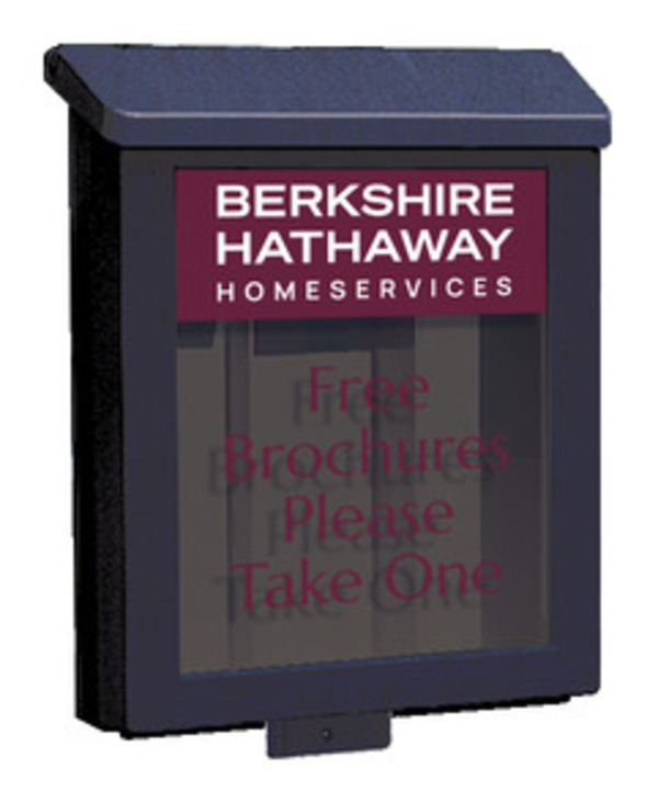 Real Estate Sign Black Plastic Yard Box for Aluminum Sign Post