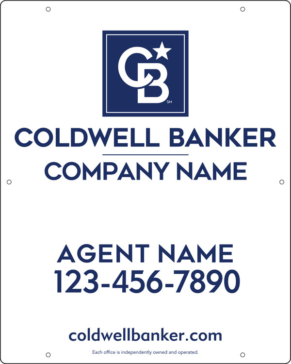 Agent Hanging Sign Panel, 30h x 24w, .063 Alumium