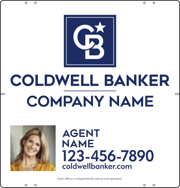 Agent Photo Sign Panel, 25h x 24w, Steel