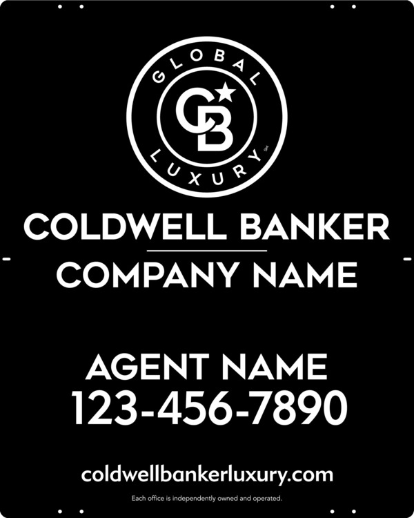 Agent Sign Panel, 30h x 24w, 3MM Aluminum Composite