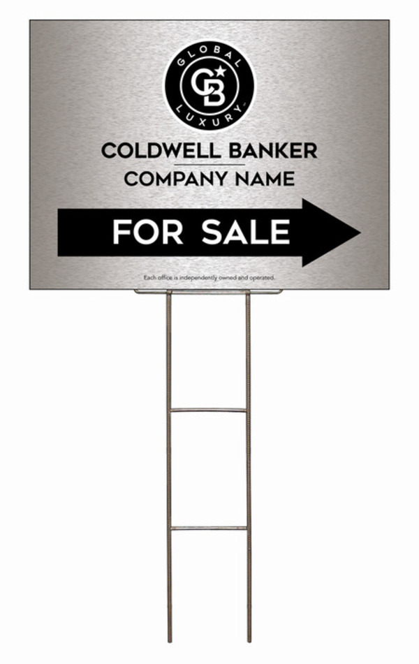 Wire H-Stake and Office For Sale Sign Panel Unit, 18h x 24w, 4mm Corrugated