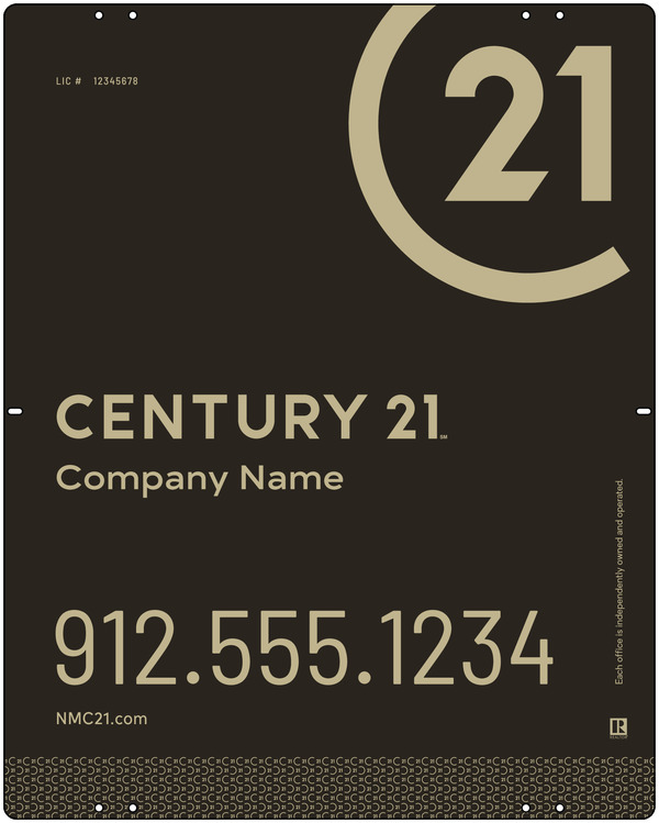 Aluminum Yard Panel 30x24 DF - Century 21 | Lowen Sign