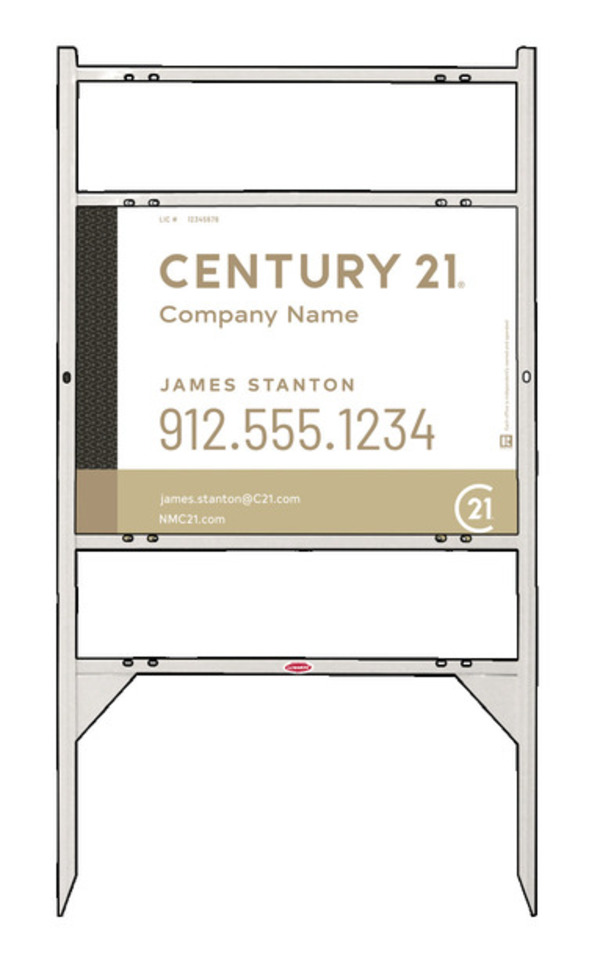 Thor Frame 18x24 Steel Dual Rider Classic White - Century 21 | Lowen Sign