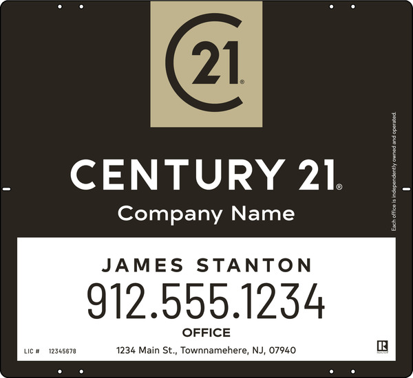 Steel Reflective Agent Panel 22x24 - Century 21 | Lowen Sign
