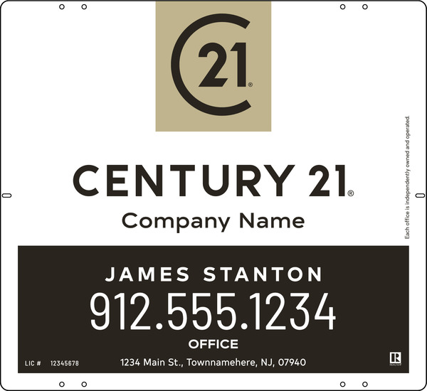 Steel Agent Yard Panel 22x24 - Century 21 | Lowen Sign