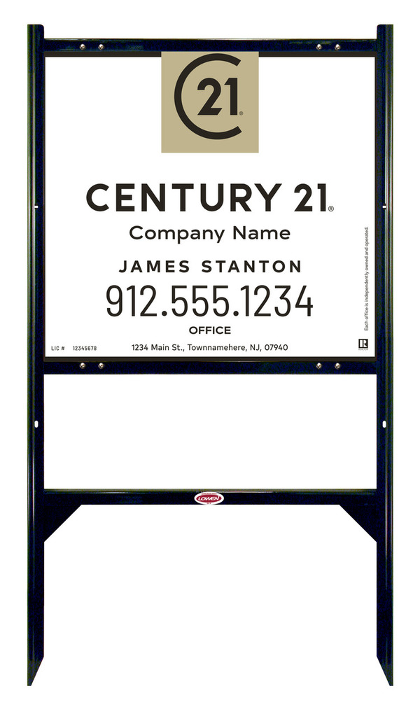 Gibraltar Frame and Agent Panel Unit 22x24 - Century 21 | Lowen Sign