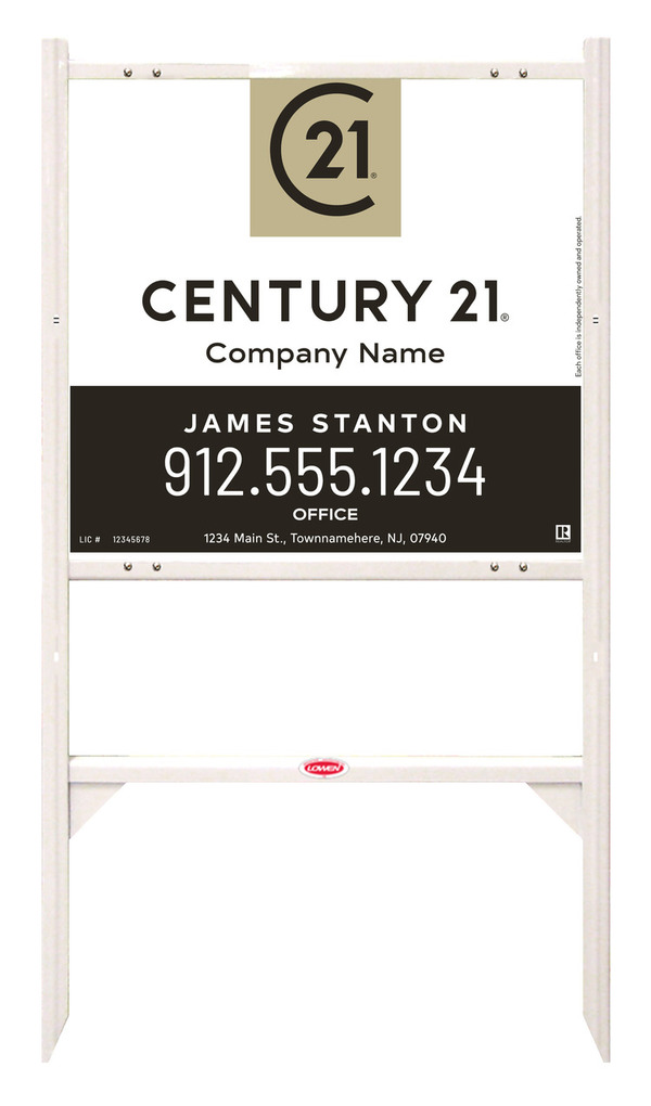 Gibraltar Frame and Agent Panel Unit 22x24 White - C21 | Lowen Sign