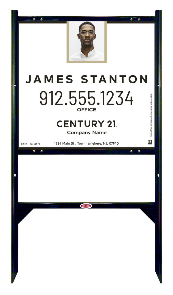 Gibraltar Frame Agent Photo Centric Panel Unit 22x24 - C21 | Lowen Sign