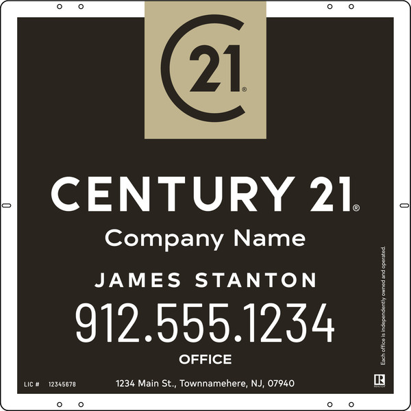 Steel Agent Yard Panel 24x24 - Century 21 | Lowen Sign