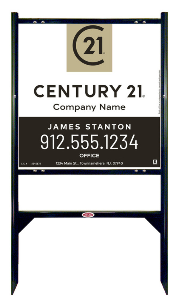 Gibraltar Frame 24x24 Steel Agent Sales - Century 21 | Lowen Sign