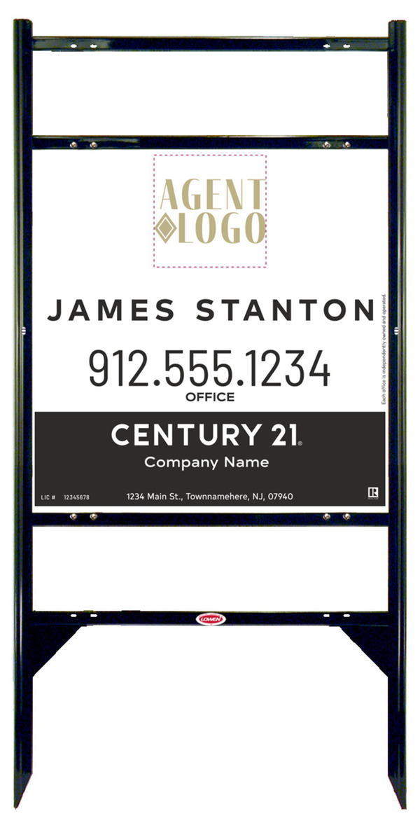 Thor Frame 24x24 Steel Agent Logo Property - Century 21 | Lowen Sign