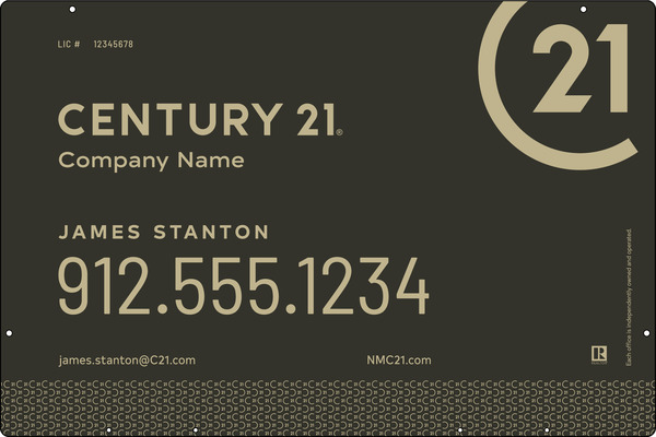 Steel Hanging Panel 24x36 DF - Century 21 | Lowen Sign