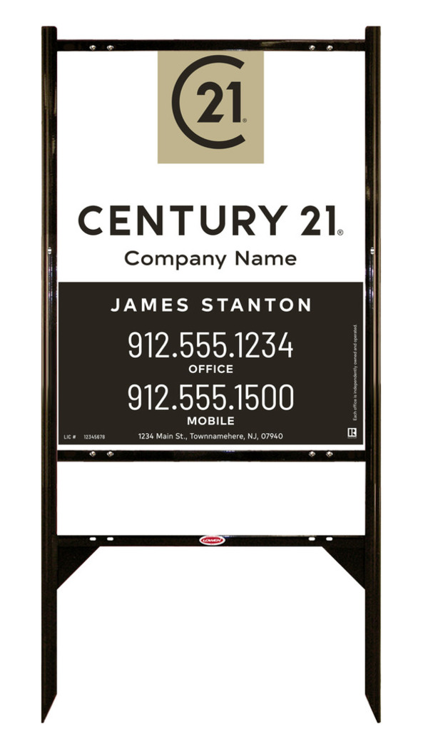 Gibraltar Frame 30x24 Steel Agent Sales - Century 21 | Lowen Sign