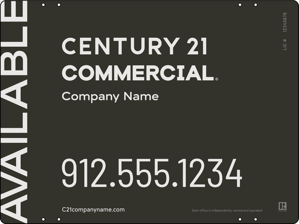 Century 21 Commercial Office Panel 18x24 Steel - C21 | Lowen Sign