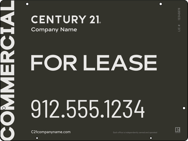 Century 21 Commercial Office Hanging Panel 18x24 Steel - C21