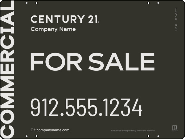 Century 21 Commercial Office Panel 18x24 Steel - C21 | Lowen Sign