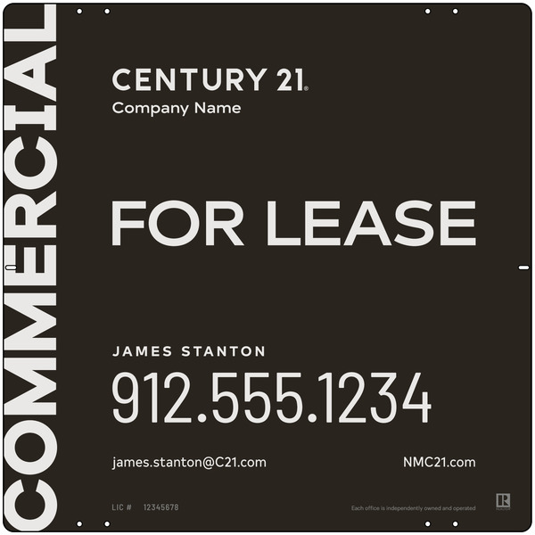 Century 21 Commercial Agent Panel 24x24 Steel - C21 | Lowen Sign