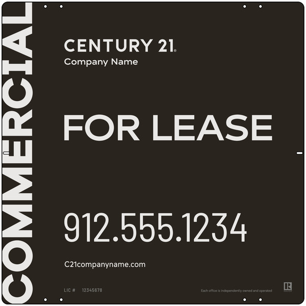 Century 21 Commercial Office Panel 24x24 Steel - C21 | Lowen Sign