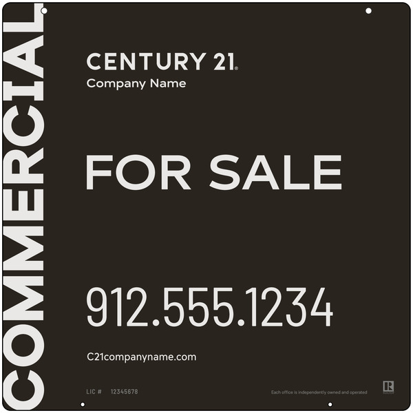 Century 21 Commercial Office Hanging Panel 24x24 Steel - C21