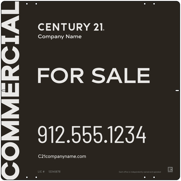 Century 21 Commercial Office Panel 24x24 Steel - C21 | Lowen Sign