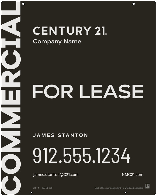 Century 21 Commercial Agent Hanging Panel 30x24 Steel - C21