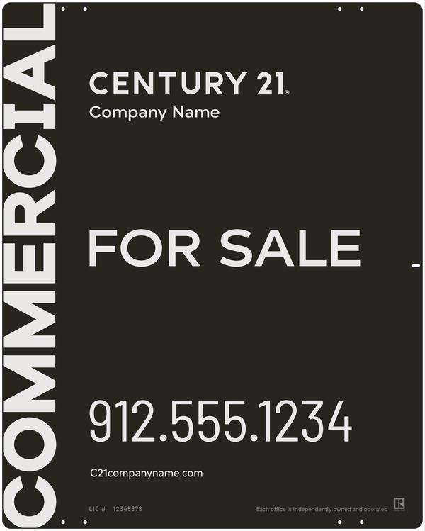Century 21 Commercial Office Panel 30x24 Steel - C21 | Lowen Sign