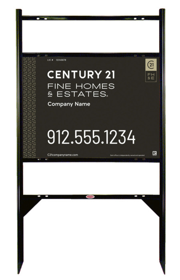 Thor Frame 18x24 Steel Dual Rider Gold  - Century 21 | Lowen Sign