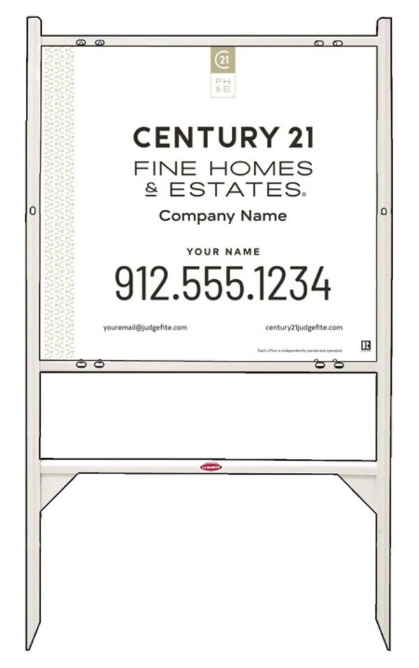 Gibraltar Frame and Steel Panel Unit 22x24 White - C21 | Lowen Sign