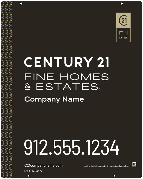 Steel Hanging Panel 30x24 DF - Century 21 | Lowen Sign