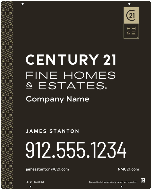 Aluminum Hanging Panel 30x24 DF - Century 21 | Lowen Sign