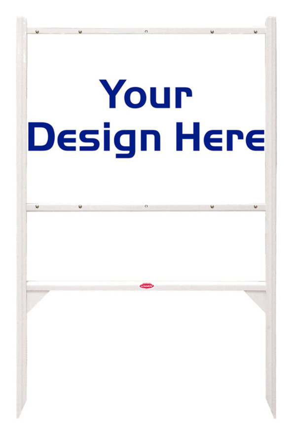 real estate Angle Iron Frame and sign panel unit, 24 GA steel 20h x 28w