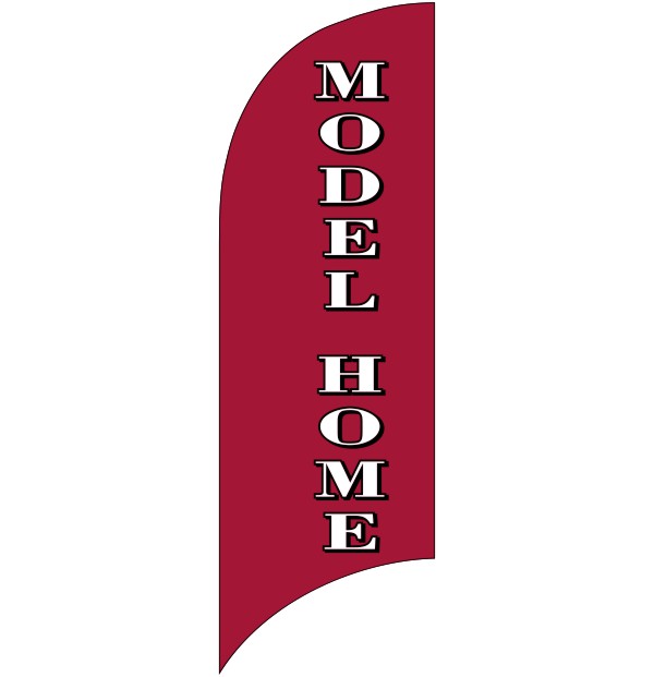 Real Estate model home feather flag only, 7-foot