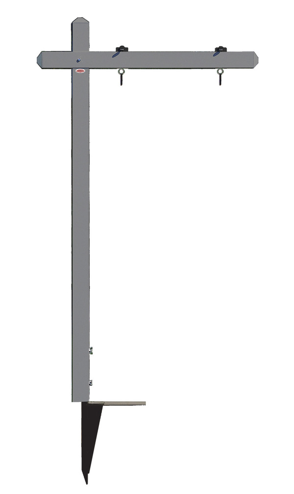 aluminum sign post, 18h x 24w  - Gray