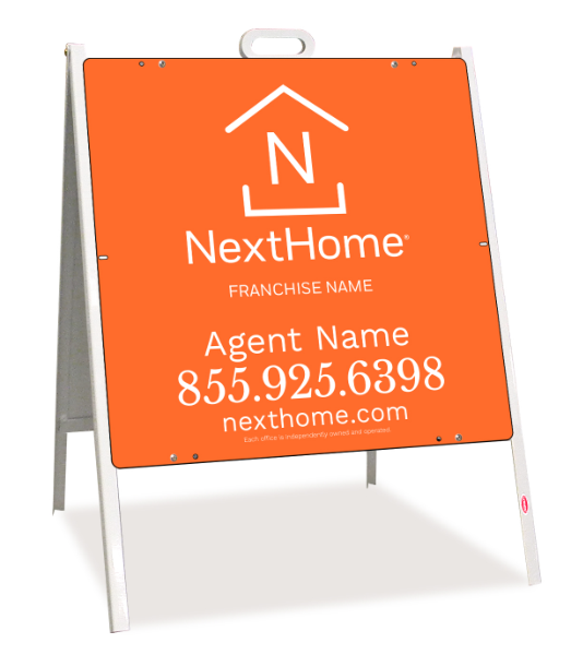 A-Frame and Sign Panel Unit, 24h x 24w, Steel