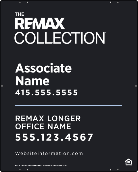 Collection Associate Name Sign Panel, 30h x 24w, Steel