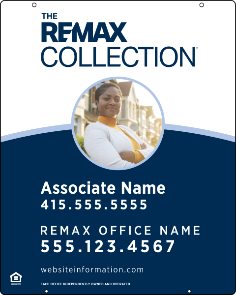 Hanging Associate Name w Photo Sign Panel, 30h x 24w, .063 Aluminum